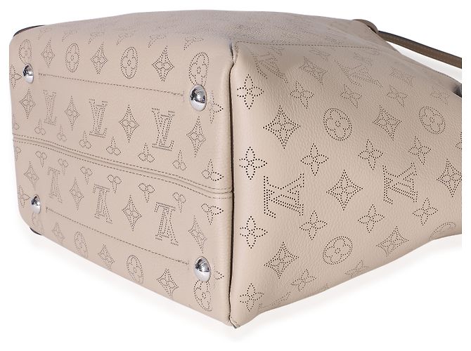 Louis Vuitton Galet Monogram Mahina Blossom MM Marrone - vista 5