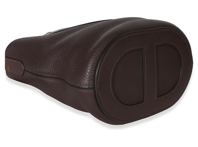 Hermès Rouge Sellier Clemence Swift In-The-Loop 18 GHW Marrone - vista 7