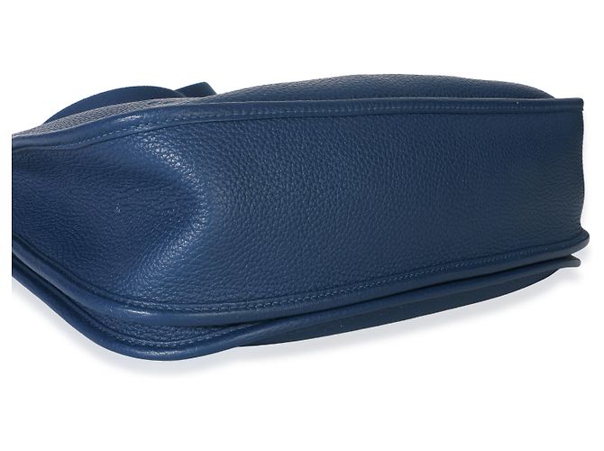 Hermès Blue Agate Clemence Evelyne 33 GM GHW - vista 7