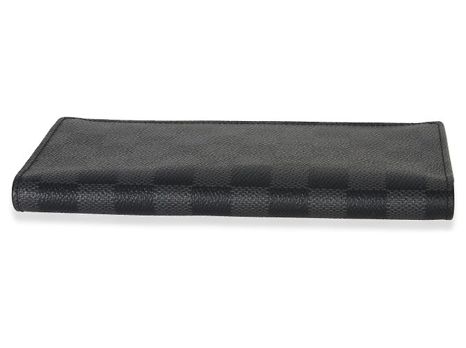 Portafoglio Louis Vuitton Damier Graphite Brazza Marrone Nero - vista 2