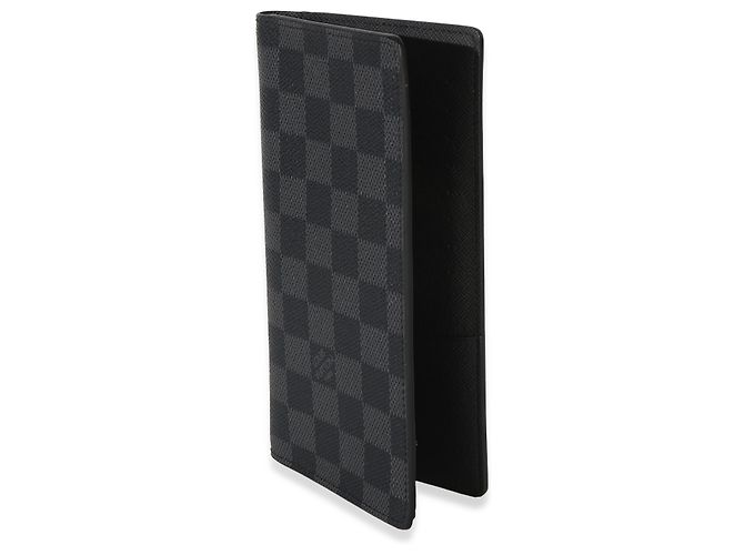 Portafoglio Louis Vuitton Damier Graphite Brazza Marrone Nero - vista 3