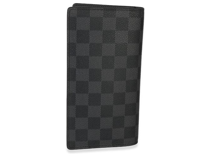 Portafoglio Louis Vuitton Damier Graphite Brazza Marrone Nero - vista 4