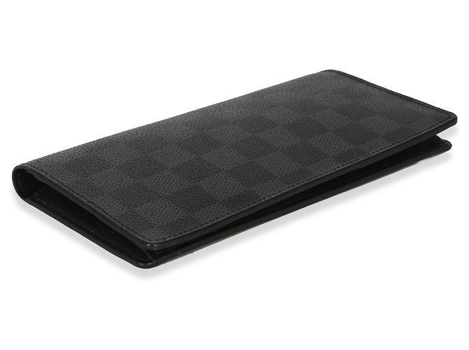 Portafoglio Louis Vuitton Damier Graphite Brazza Marrone Nero - vista 5