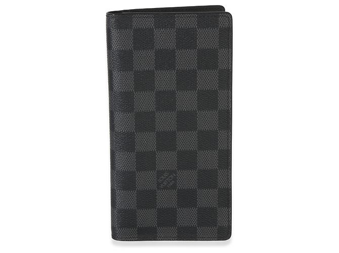 Portafoglio Louis Vuitton Damier Graphite Brazza Marrone Nero - vista 7