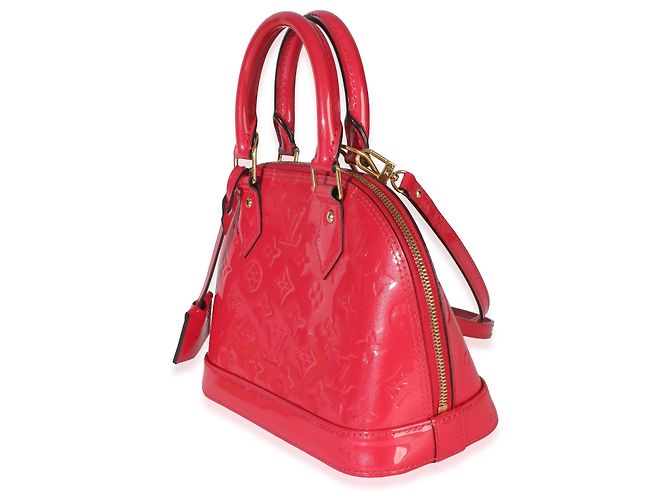 Louis Vuitton Hot Pink Monogram Vernis Alma BB Rosa - vista 3