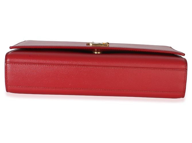 Borsa a catena Kate Medium Saint Laurent Red Grain De Poudre Rosso - vista 7