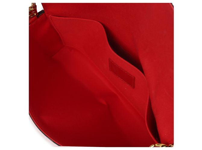Louis Vuitton Red Monogram Vernis Felicie Pochette Rosso - vista 5