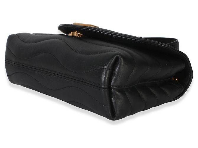 Louis Vuitton Black Calfskin New Wave MM NM Nero - vista 6