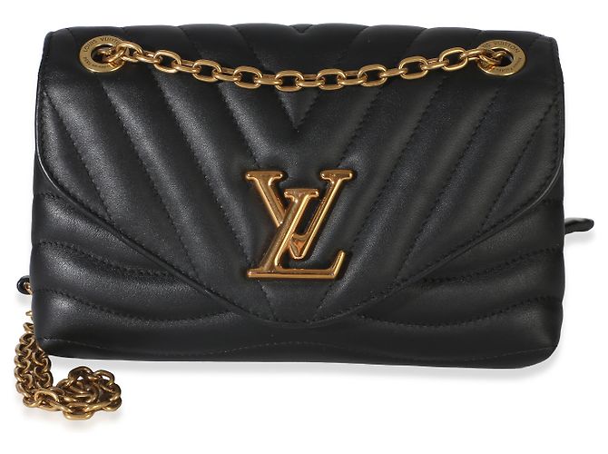 Louis Vuitton Black Calfskin New Wave MM NM Nero - vista 8