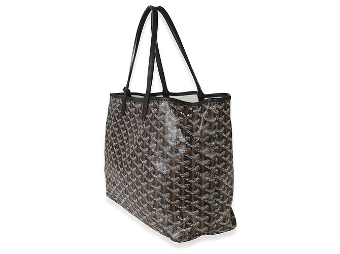 Goyard Black Goyardine Canvas Saint Louis PM Nero - vista 3