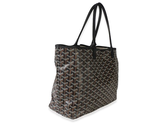 Goyard Black Goyardine Canvas Saint Louis PM Nero - vista 4