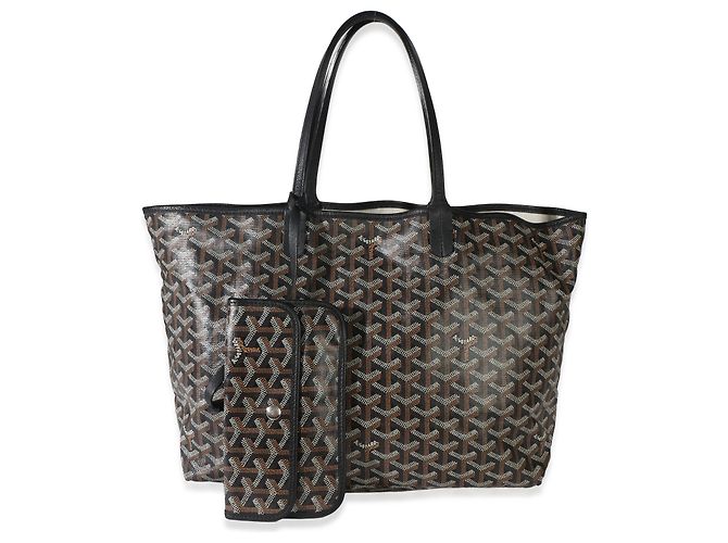 Goyard Black Goyardine Canvas Saint Louis PM Nero - vista 8