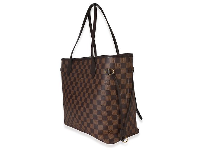 Louis Vuitton Damier Ebene Canvas Neverfull MM Marrone - vista 3