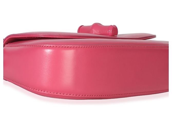 Borsa Gucci Medium Bamboo Diva in pelle di vitello rosa - vista 7