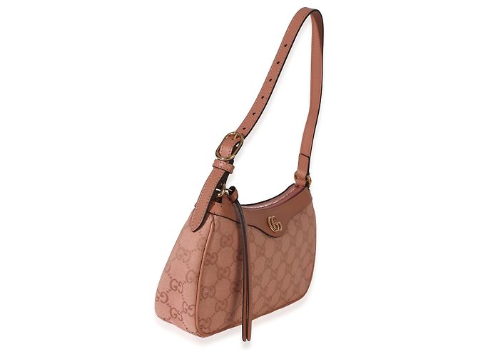 Bolso de hombro Gucci Ophidia Small de lona GG rosa claro - vista 4
