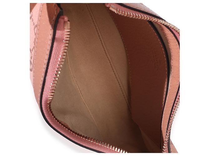 Bolso de hombro Gucci Ophidia Small de lona GG rosa claro - vista 5