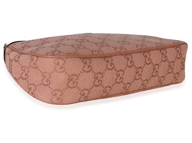 Bolso de hombro Gucci Ophidia Small de lona GG rosa claro - vista 7