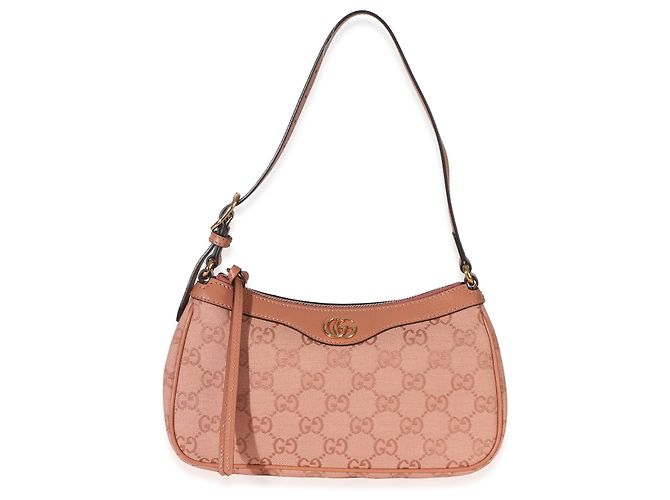 Bolso de hombro Gucci Ophidia Small de lona GG rosa claro - vista 8