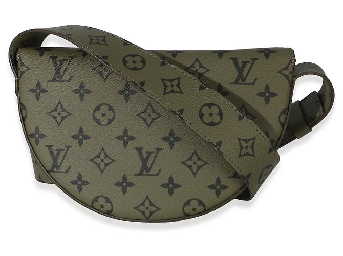 Borsa a tracolla Moon Louis Vuitton in tela Monogram Green Khaki Verde - vista 2