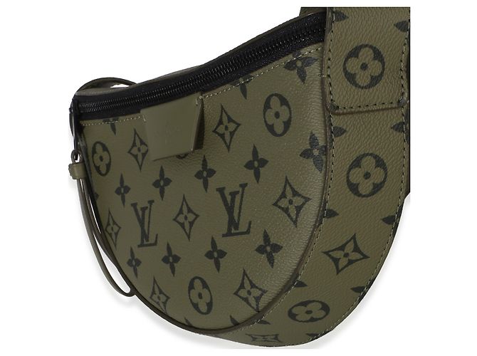 Borsa a tracolla Moon Louis Vuitton in tela Monogram Green Khaki Verde - vista 3