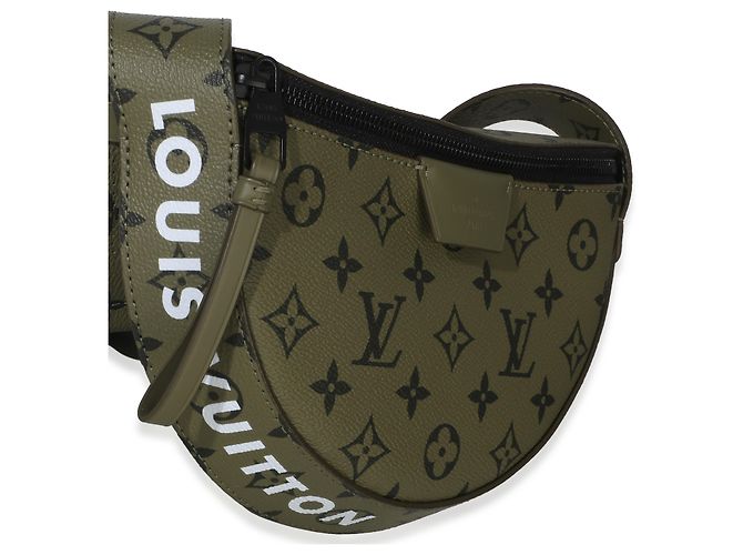 Borsa a tracolla Moon Louis Vuitton in tela Monogram Green Khaki Verde - vista 4