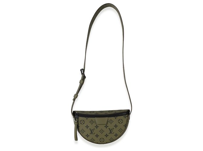 Borsa a tracolla Moon Louis Vuitton in tela Monogram Green Khaki Verde - vista 5