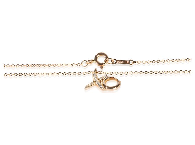 Pendente Tiffany & Co. Paloma Picasso XO in oro rosa e diamanti - vista 2