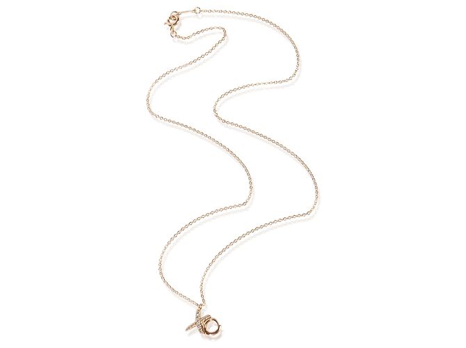 Pendente Tiffany & Co. Paloma Picasso XO in oro rosa e diamanti - vista 3