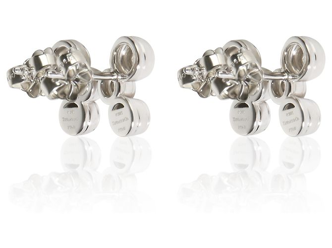 Orecchini Tiffany & Co. Platinum Diamond Bubble - vista 2