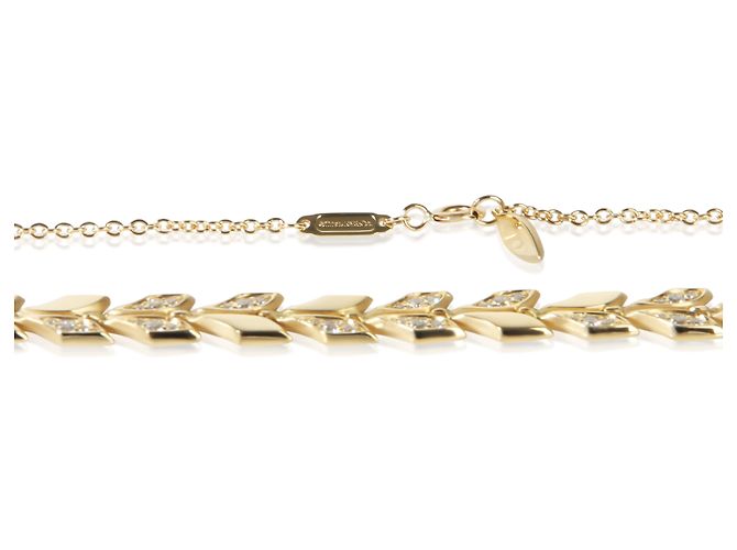 Collana Victoria Vine Tiffany & Co. in oro giallo e diamanti - vista 3