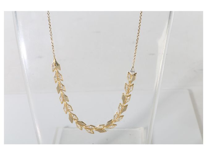 Collana Victoria Vine Tiffany & Co. in oro giallo e diamanti - vista 5