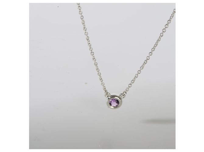 Pendente Tiffany & Co. Elsa Peretti Color By The Yard in argento sterling e ametista - vista 4