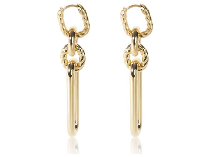 Orecchini David Yurman Lexington in oro giallo - vista 2