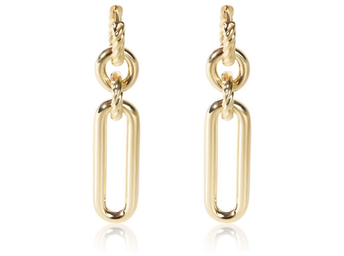 Orecchini David Yurman Lexington in oro giallo - vista 3