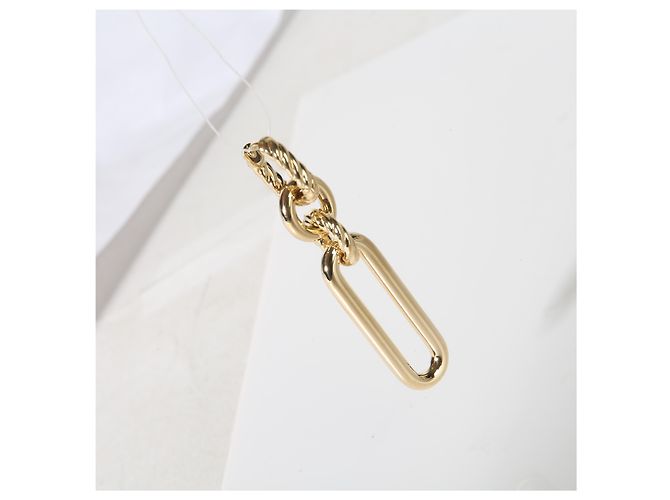 Orecchini David Yurman Lexington in oro giallo - vista 4