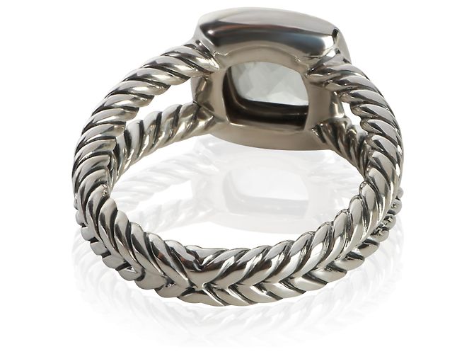 Anello Petite Albion David Yurman in argento sterling, prasiolite e diamanti - vista 3