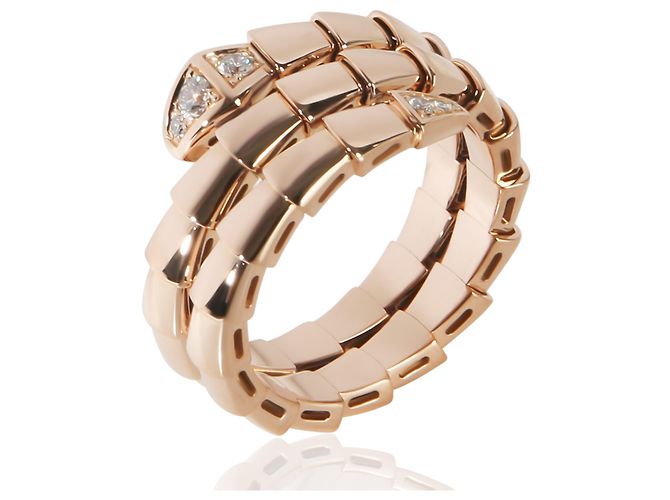Bulgari Anel Serpenti Viper Wrap em ouro rosa e diamantes BVLGARI - vista 2