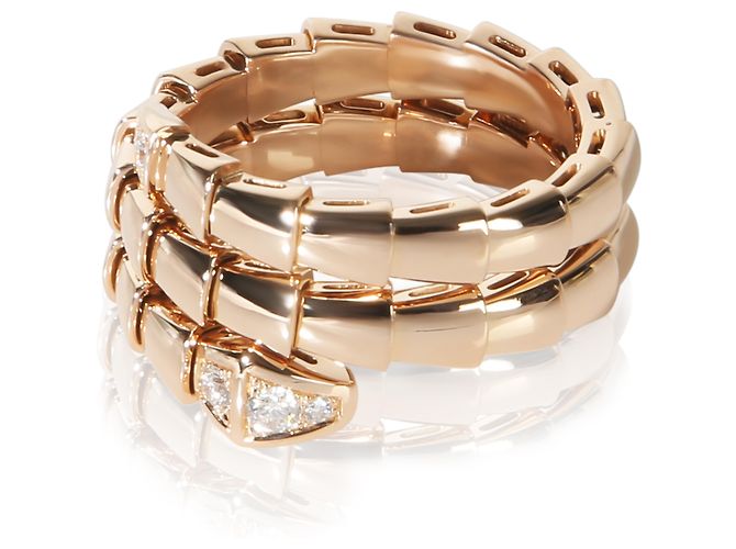 Bulgari Anel Serpenti Viper Wrap em ouro rosa e diamantes BVLGARI - vista 3