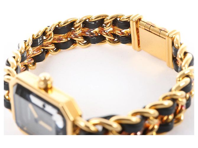 Première Orologio Chanel Premiere L AG70349 GP & Leather QZ con quadrante nero - vista 10