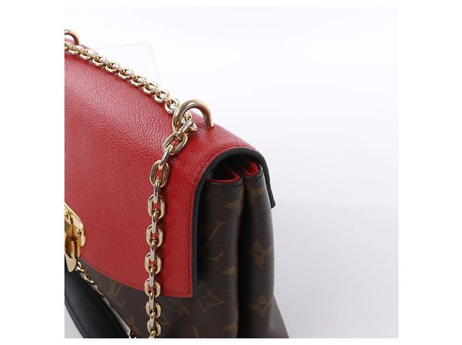 Borsa a tracolla Louis Vuitton Saint Placide Monogram x Taurillon in Brown x Red M43713 Rosso - vista 5
