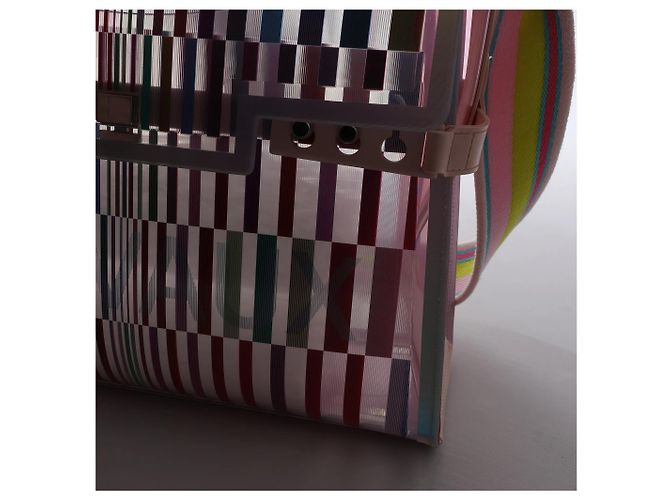 Borsa a mano 2Way Delvaux Tempête GM in vinile e gomma, rosa - vista 12