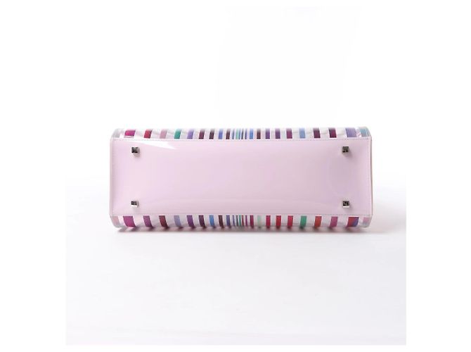 Borsa a mano 2Way Delvaux Tempête GM in vinile e gomma, rosa - vista 8