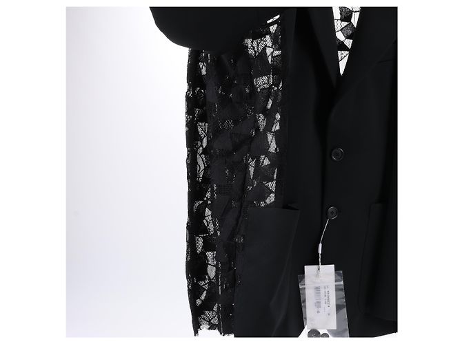 Maison Martin Margiela Maison Margiela Black Blazer with Lace Overlay, Size 40 - view 9