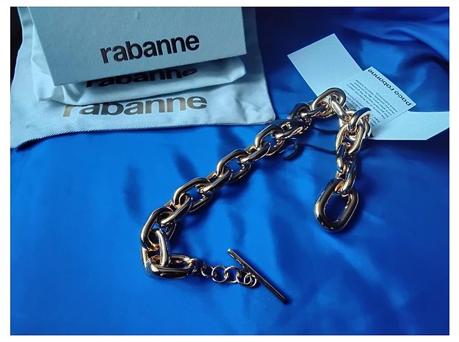 Paco Rabanne Collana Rabanne XL Link Gold-Tone D'oro - vista 10