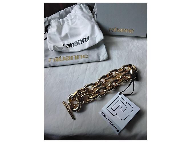 Paco Rabanne Collana Rabanne XL Link Gold-Tone D'oro - vista 4