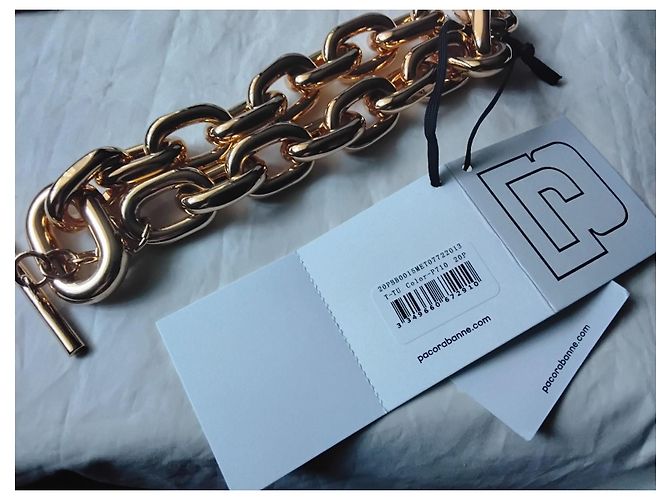 Paco Rabanne Collana Rabanne XL Link Gold-Tone D'oro - vista 6