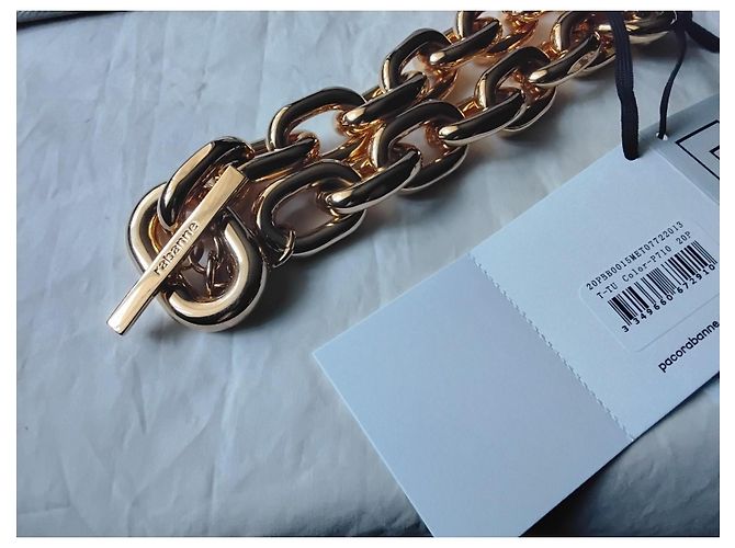 Paco Rabanne Collana Rabanne XL Link Gold-Tone D'oro - vista 7