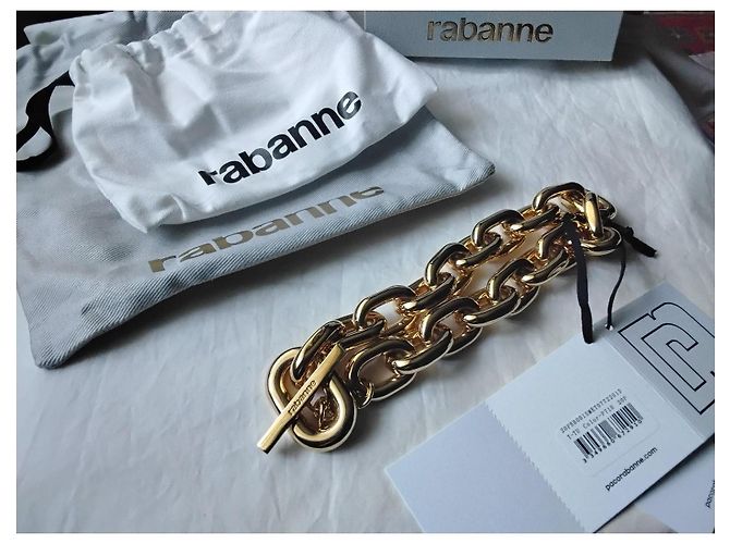 Paco Rabanne Collana Rabanne XL Link Gold-Tone D'oro - vista 8
