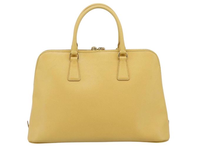 Prada Promenade Saffiano Leather Large Amarelo - vista 2