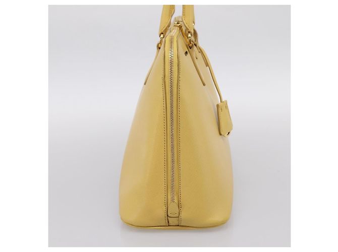 Prada Promenade Saffiano Leather Large Amarelo - vista 3